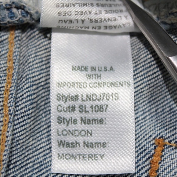 SLVRLAKE Women’s Mid Blue London Straight Jean, Size 26 - Picture 11 of 13